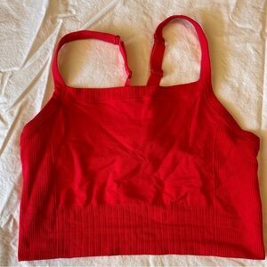 All in motion red sports bra/crop top. XXL